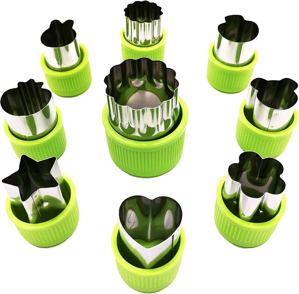 Homy Feel Vegetable Cutter Shapes Set 9Pcs Fruit Shape Cutter