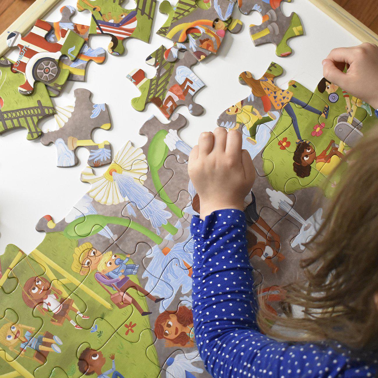Little Likes kids jumbo camping puzzle