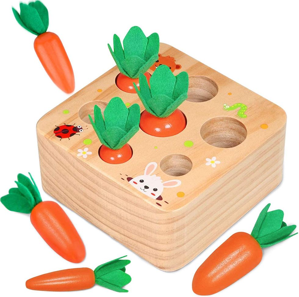 Wooden carrot toy