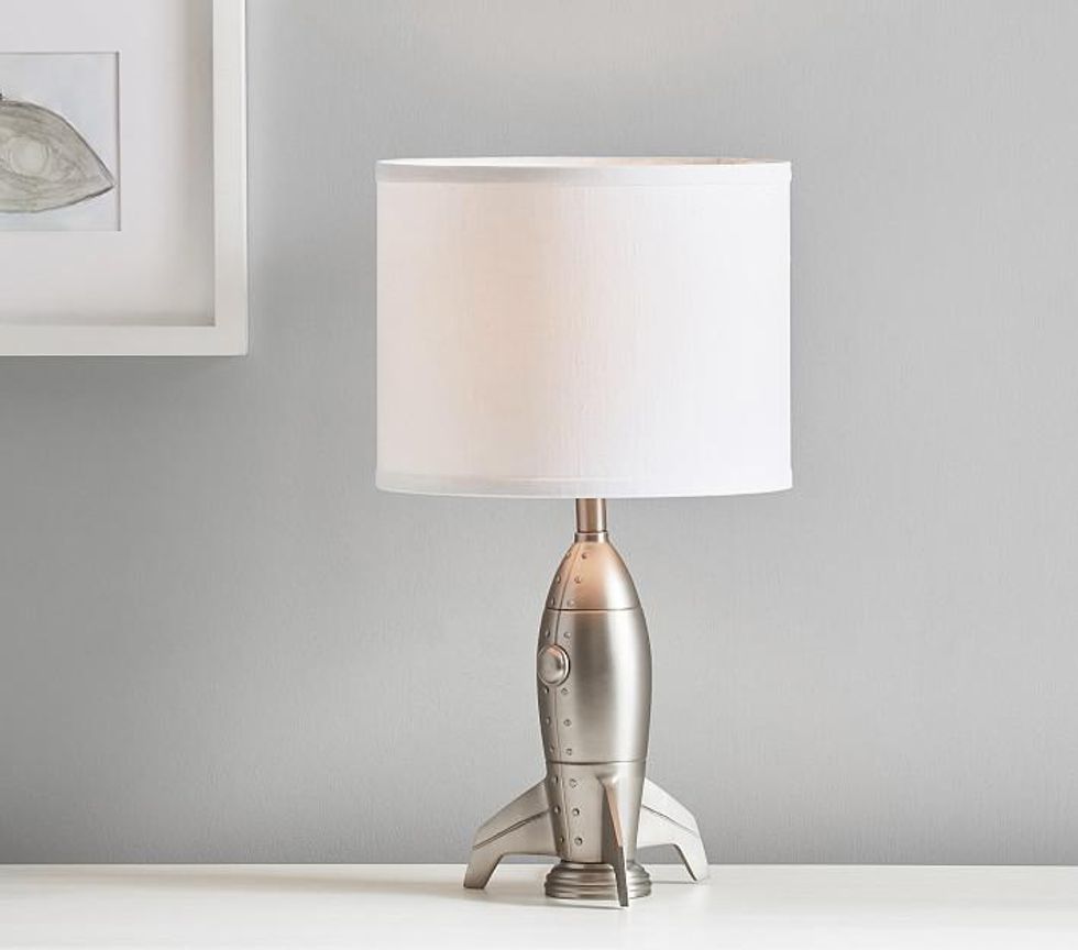 Pottery barn kids rocketship table lamp