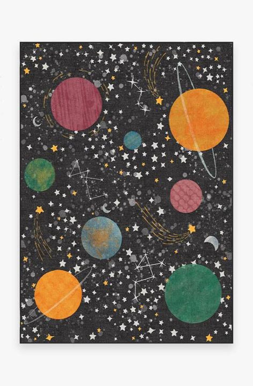 Ruggable outer space black rug 