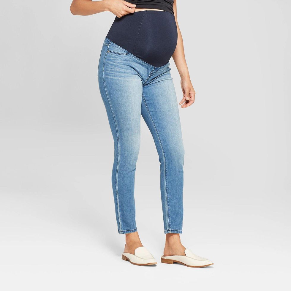 High Rise Crossover Panel Maternity Jeggings