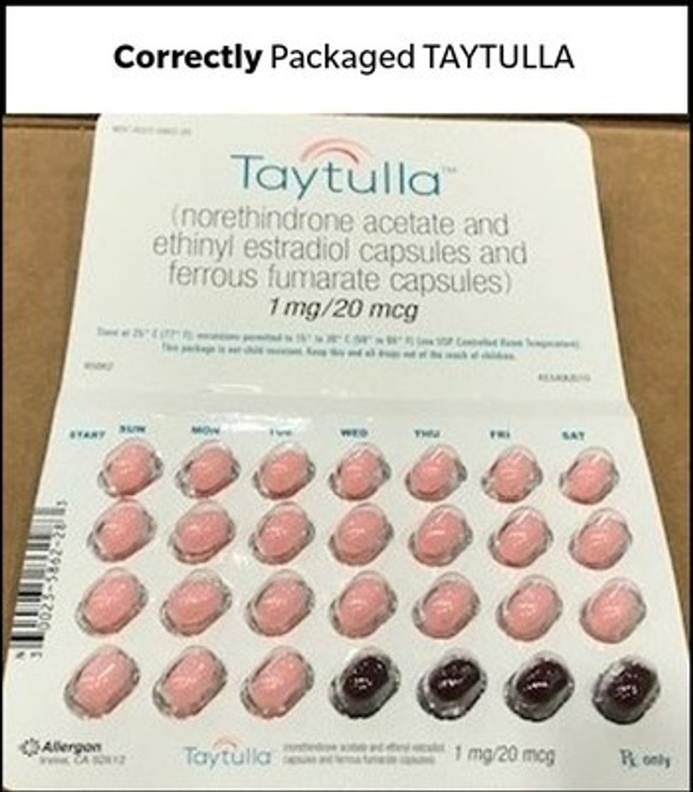 taytulla birth control recalled after packaging error effects effectiveness 0 Motherly