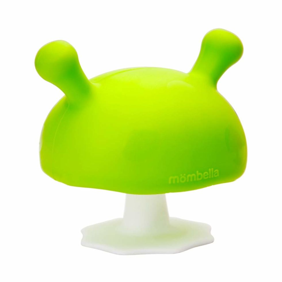 Mombella Mimi the mushroom super soft silicone baby soothing teether toy