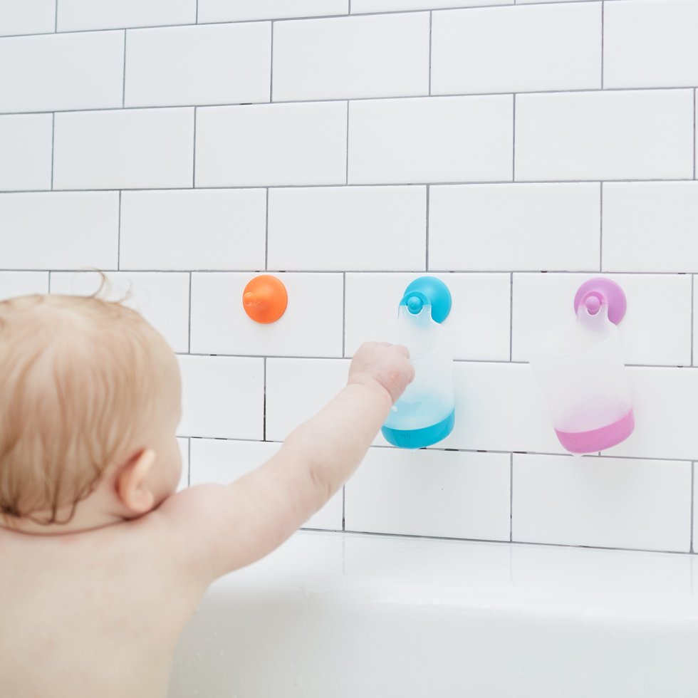 Puj rinse + play hangable kids cups- 4 pack