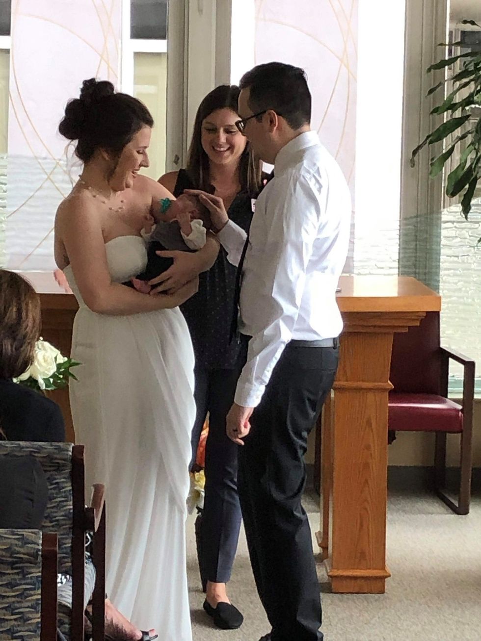 this nicu baby couldnt go to his parents wedding so it came to him 1 Motherly