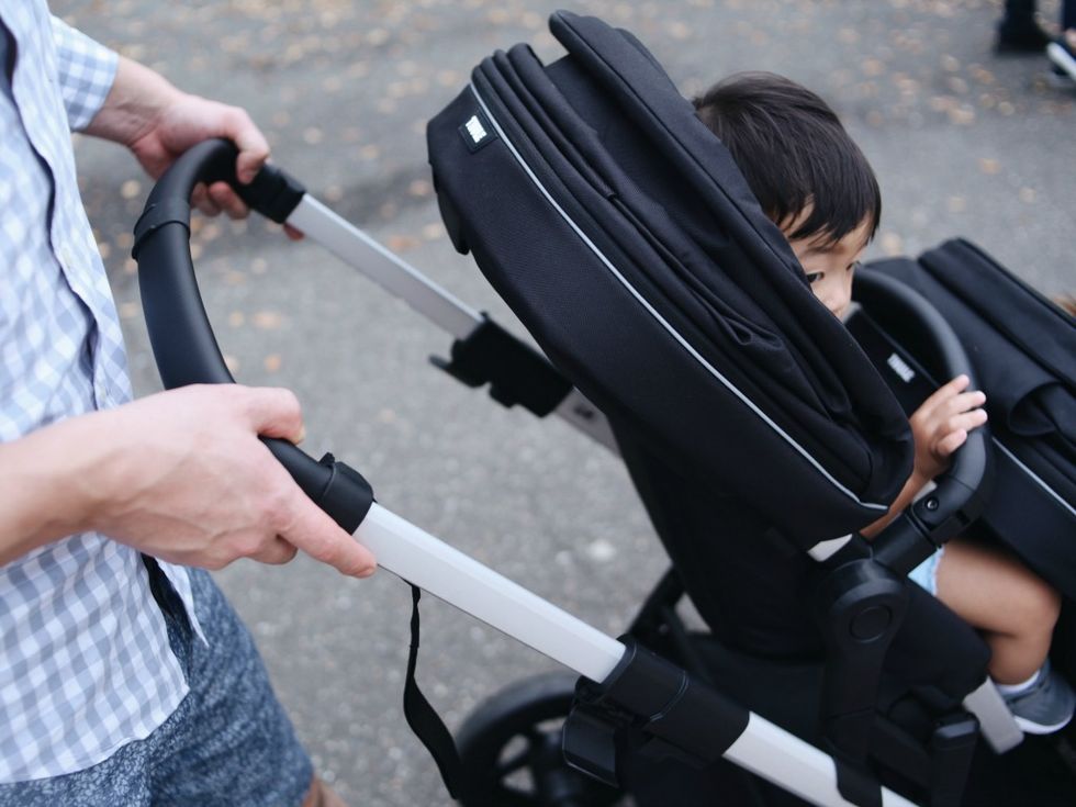 thule sleek double stroller review 2 Motherly