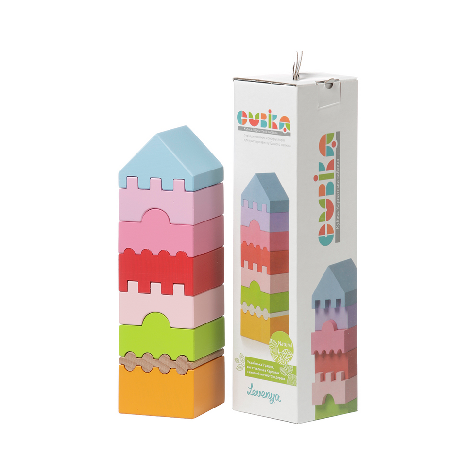 Wise Elk puzzle tower blocks