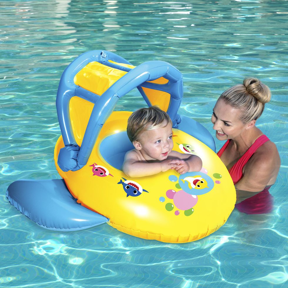 SwimWays-Pinkfong-Baby-Shark-Sun-Canopy-Baby-Boat-with-Music