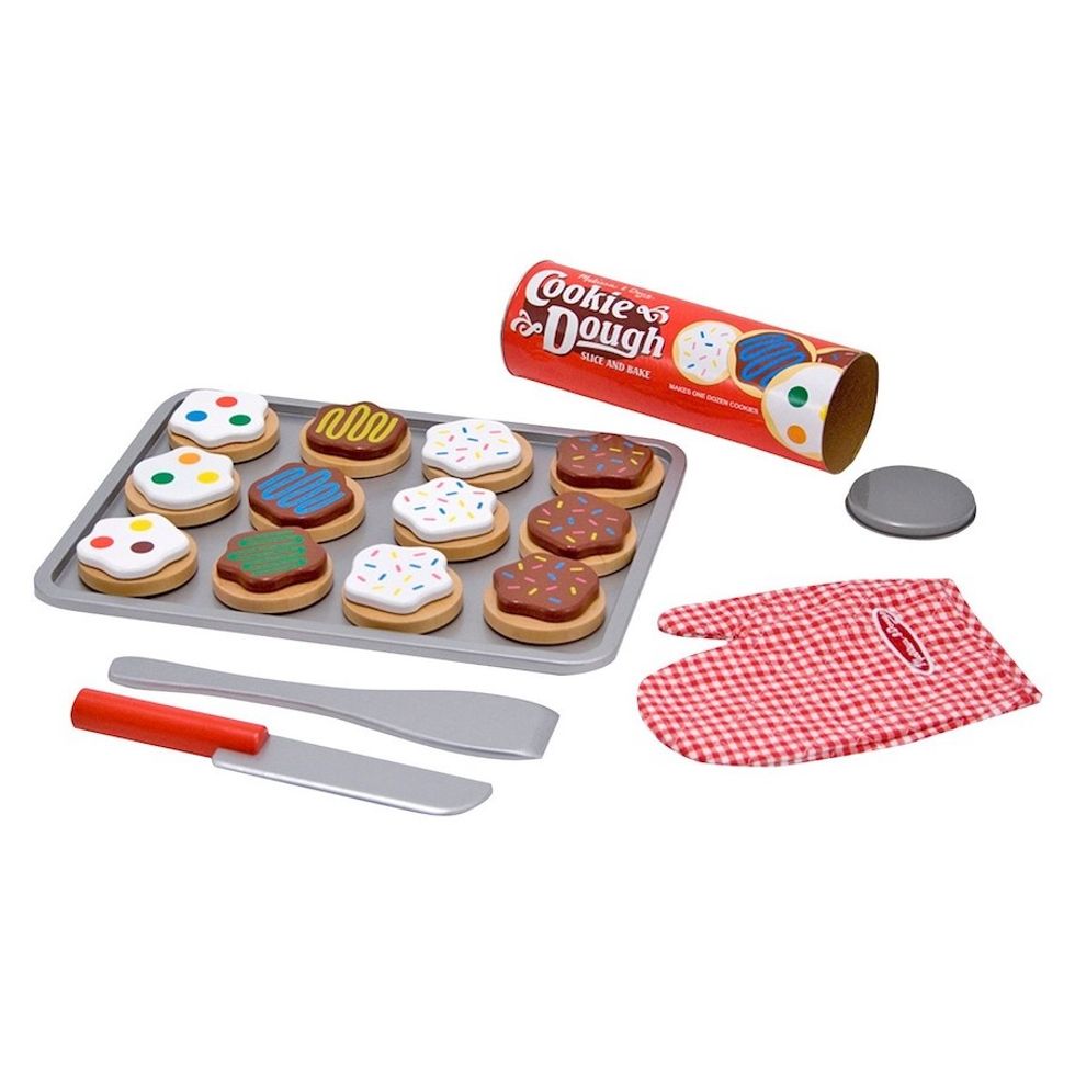 Melissa & Doug Slice and Bake Wooden Cookie Play Food Set