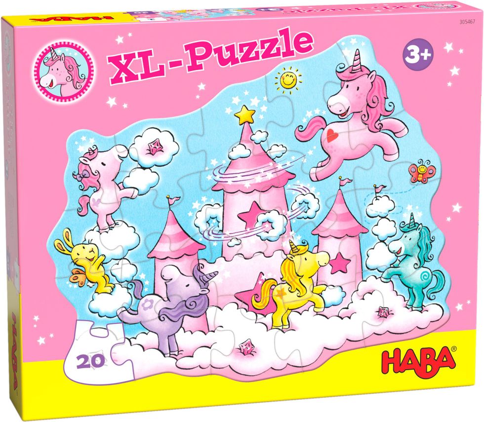 Haba USA unicorn glitterluck in the clouds puzzle