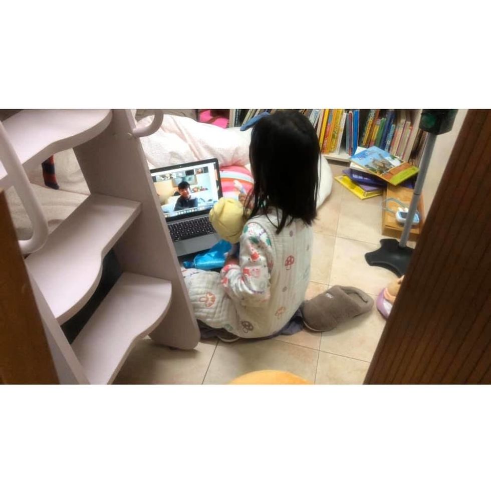 child on laptop