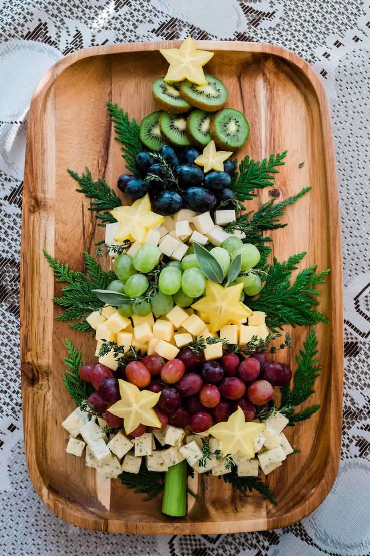 Christmas tree cheese board